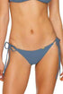 Luli Fama Jagged Bombshell Wavy Ruched Back Brazilian Tie Side Bottom